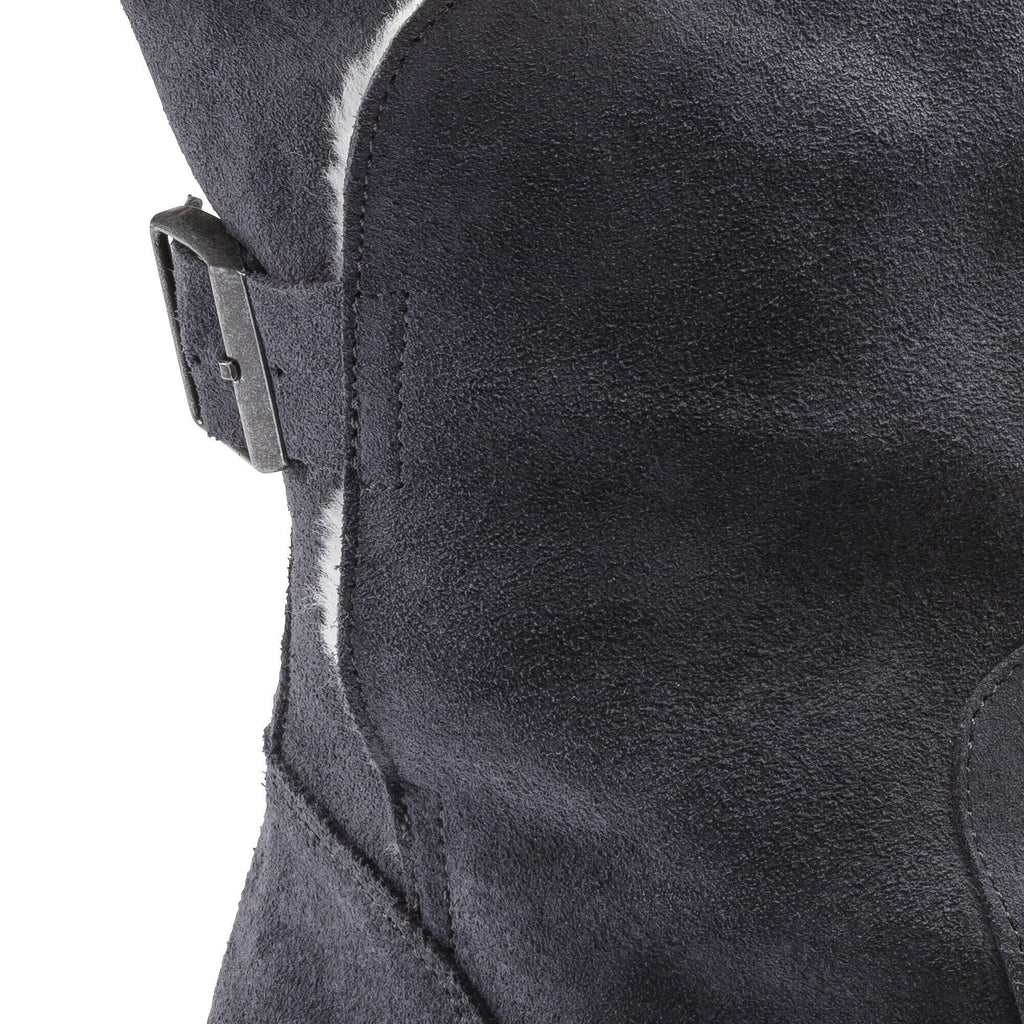 Uppsala Shearling Suede Leather Graphite
