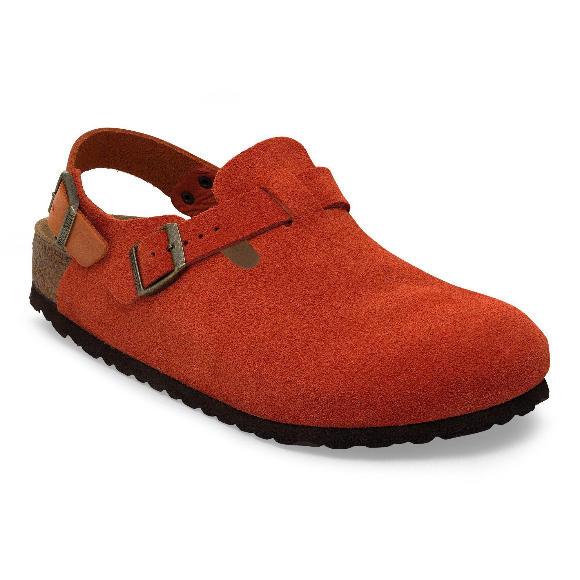 Tokio Suede Leather Rust Brown