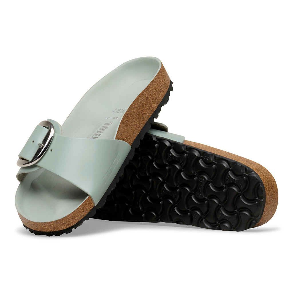 Madrid Big Buckle Natural Leather Patent